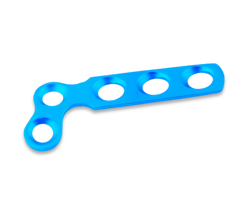 T - Plate Oblique Angled For 2.7 mm